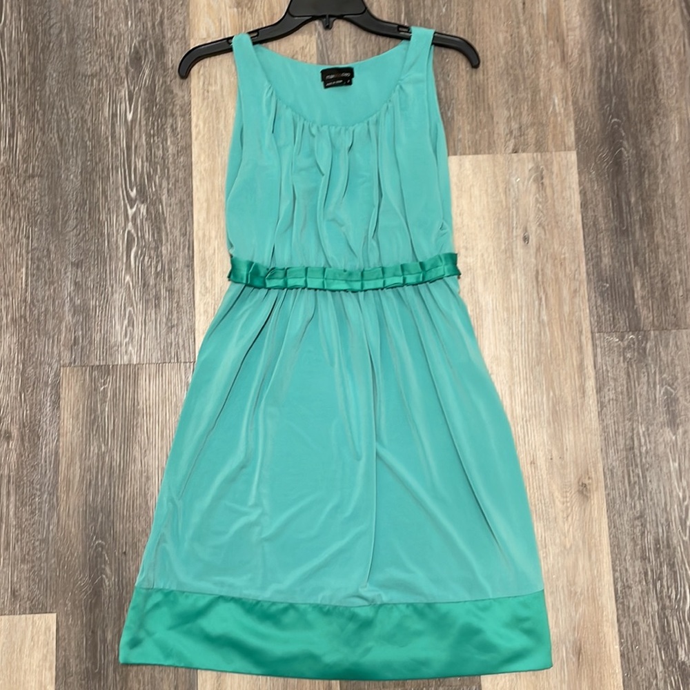 🔥3/$30! Y2K Mint Green A-Line Mini Dress by Max & Cleo